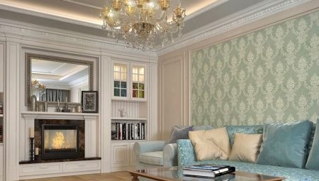 Neoklasicistní design interiéru obývacího pokoje