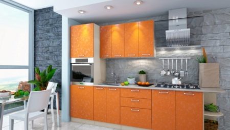 Cozinha laranja: características e opções no interior