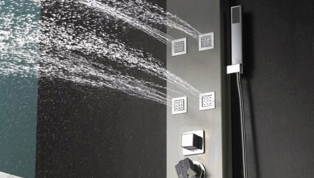 Vlastnosti sprchových panelov s hydromasážou