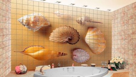 Variété de modèles de carreaux avec des motifs pour la salle de bain
