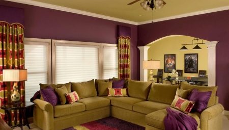 Kombinace barev v interiéru obývacího pokoje