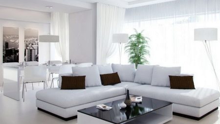 Beyaz oturma odası iç tasarım seçenekleri