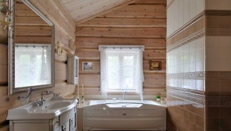 Επιλογές για τη διευθέτηση και τη διακόσμηση ενός μπάνιου σε μια ιδιωτική κατοικία