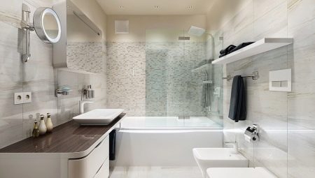 Diseño de interiores de baño de 5 m2. metro