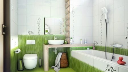 Kombinētas vannas istabas dizaina idejas