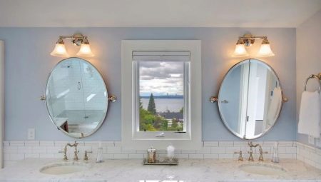 Hvordan vælger man et ovalt badeværelsespejl?