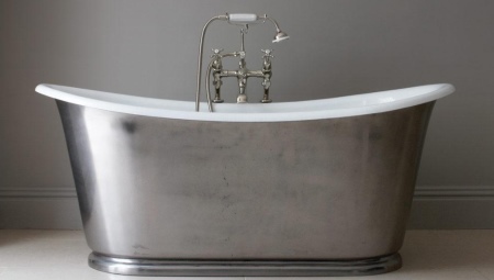 Metal banyolar: çeşitleri, artıları ve eksileri, seçim için ipuçları