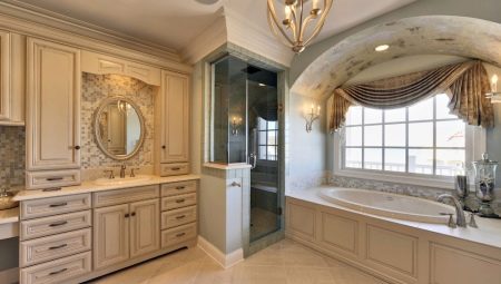 Floor cabinets in the bathroom: varieties and choices