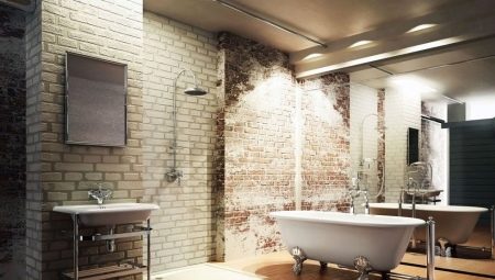 Sottigliezze del design del bagno in stile loft