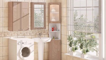 Meubles bas d'angle dans la salle de bain: caractéristiques, variétés, choix