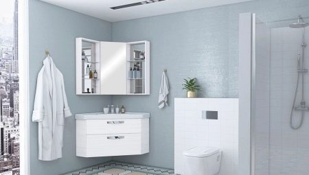 Corner cabinets in the bathroom: varieties, recommendations for choosing