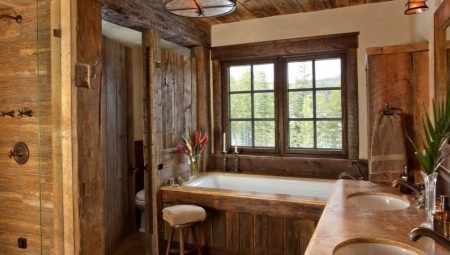 Bathroom in the country: decoration, arrangement and design options