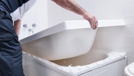 Inserciones de baño: características, tipos y opciones.