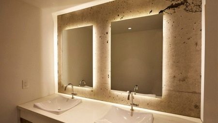 Elegir un espejo en el baño.