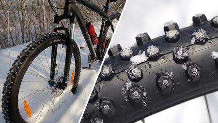 Téli gumiabroncsok kerékpárokhoz: jellemzőik és kiválasztási kritériumaik