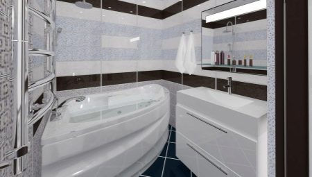 Kylpyhuoneen suunnittelu 8 neliömetriä. m