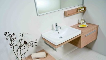 Függesztett mosogató a fürdőszobában: típusok és beépítési szabályok