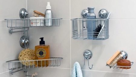 Rak stainless steel kamar mandi: jenis, tip untuk memilih