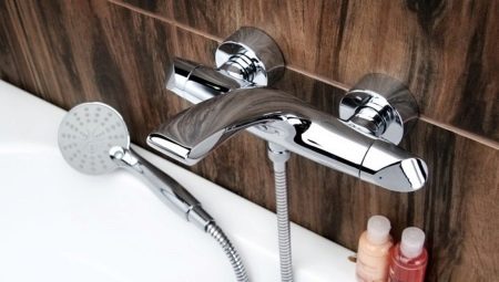 ברזי אמבטיה עם מקלחון: סוגים, מכשיר, מותגים ומבחר