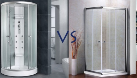 Apa perbedaan antara kabin shower dan sudut dan mana yang lebih baik?