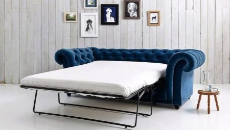 Sofa dengan mekanisme tempat tidur lipat Prancis