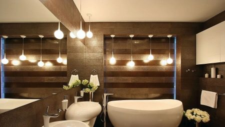 A világítás megszervezése a fürdőszobában