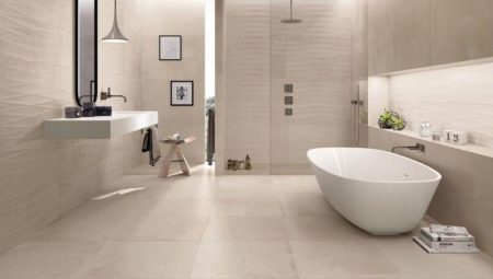 רצפות חדרי אמבטיה: סוגים ותכונות של ציפויים