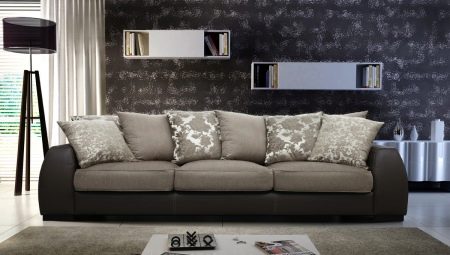 Sofa lurus: jenis, ukuran, dan aturan pemilihan