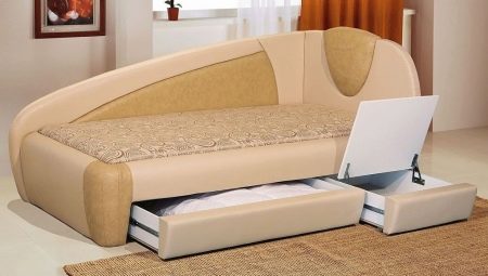Sofas with orthopedic mattress and box for linen