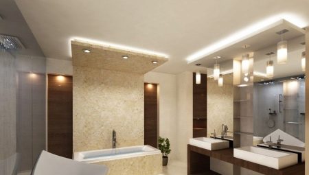Luminaires pour la salle de bain: types et sélection