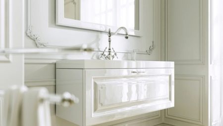Cabinet under the sink in the bathroom: types and selection