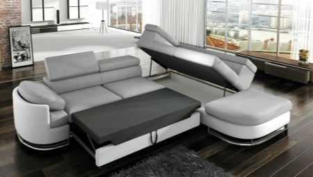 Corner transforming sofa: mga tampok ng mga modelo at pagpipilian