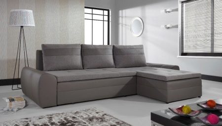 Bagaimana memilih sofa sudut besar dengan tempat tidur?