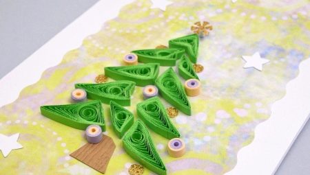 Methoden voor het maken van een kerstboom met behulp van de quilling-techniek