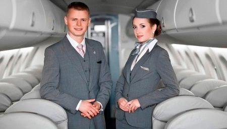 Flight attendants and stewardess uniforms