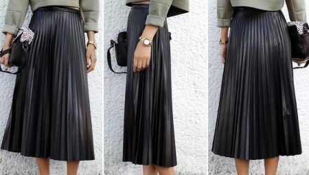 Pleated leather skirts - ano ang mga ito at kung ano ang pagsamahin?