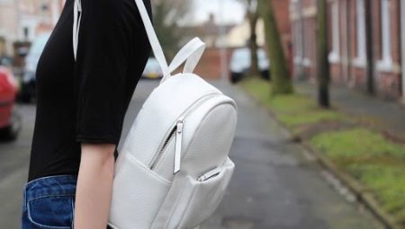 What are white backpacks and how to make bows with them?