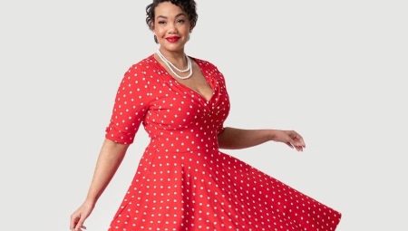 Memilih gaun polka dot untuk wanita yang kelebihan berat badan