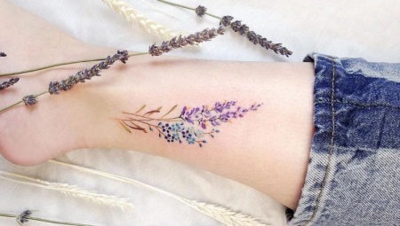 What do lavender tattoos mean and what are they like?