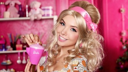 Makeup sa estilo ng isang Barbie doll