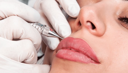 Correction du maquillage permanent des lèvres