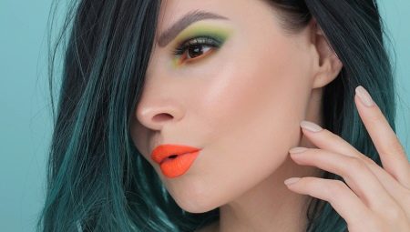 Make-up v zelených tónech
