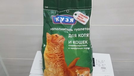 Pengisi untuk kotoran kucing Kuzya