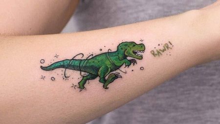 Przegląd tatuaży dinozaurów