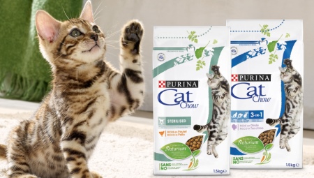 Mga tampok ng Purina Cat Chow cat food para sa mga kuting