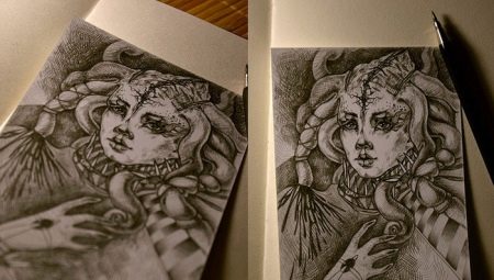 Zeichnungen für ein Skizzenbuch im Fantasy-Stil