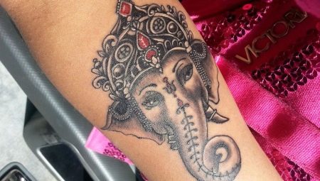 Ganesha tattoo: sketches and meaning