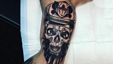 Pirate tattoo: meaning and sketches
