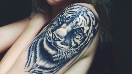 Tigre tattoo para sa mga batang babae