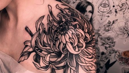 Tatuaj cu crizantemă